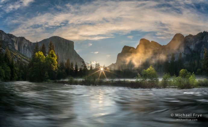 20. Spring sunrise, Gates of the Valley, Yosemite NP, CA, USA