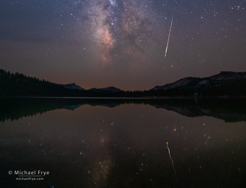 Meteor And Milky Way Michael Frye Photography