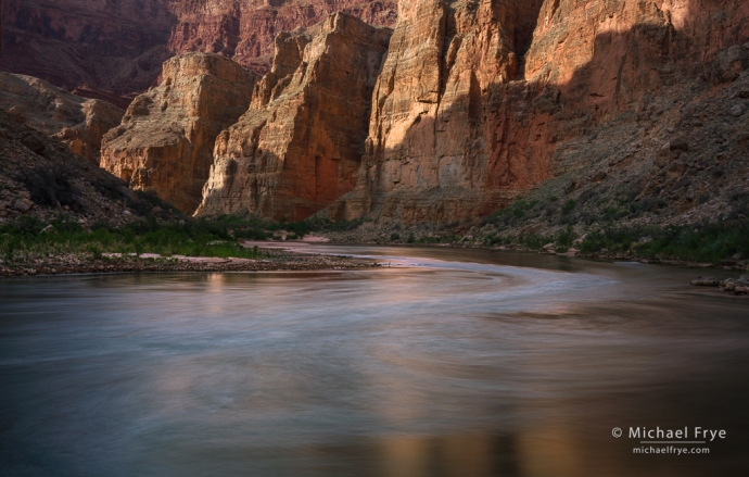 Cliffs and the Colorado River, Grand Canyon NP, AZ, USA