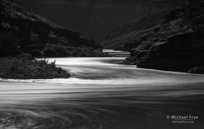 Colorado River zigzags, Grand Canyon NP, AZ, USA