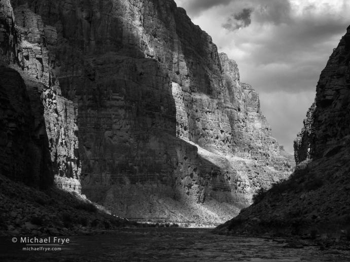 Light, cliffs, and clouds, Grand Canyon NP, AZ, USA