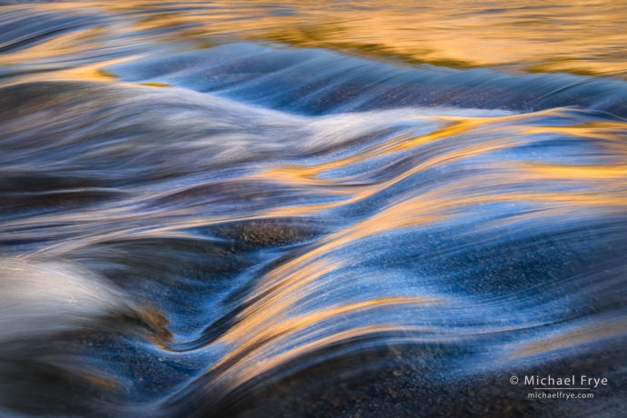 Reflections in the Tuolumne River, Yosemite NP, CA, USA