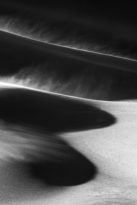 Wind-blown sand, Mojave Desert, California