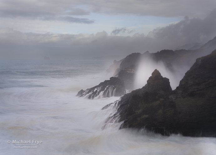 Stormy morning  along the Oregon Coast, USA