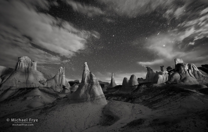 12. Hoodoos, stars, and clouds, NM, USA