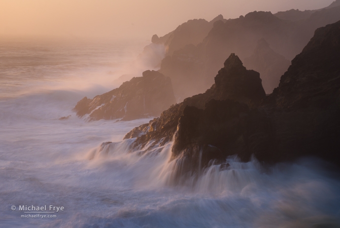 15. Misty evening light along the Oregon coast, USA