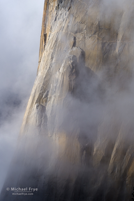 Mist and El Capitan, Yosemite NP, CA, USA