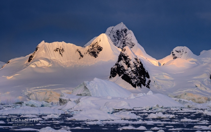 Sunlit peaks, Antarctica