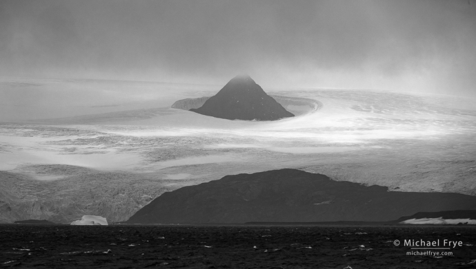 Glacier and peak, King George island, South Shetland Islands