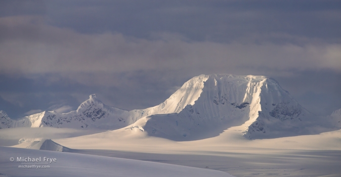 Sunlit mountains, Antarctica