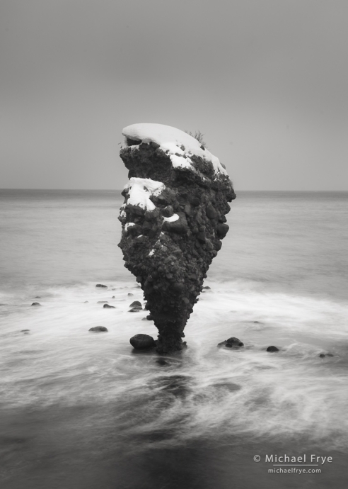 Sea stack, Hokkaido, Japan