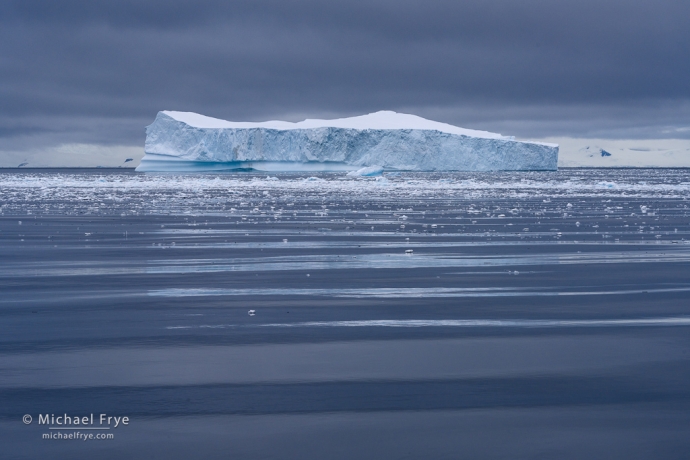 Iceberg and ripples, Antarctica